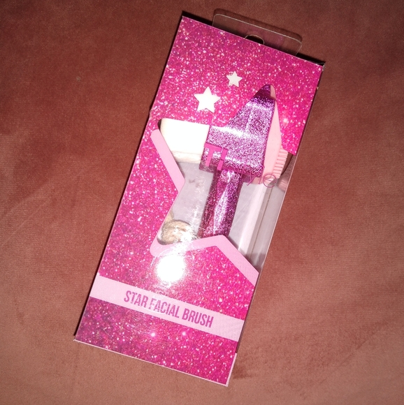 TI Style Pink Sparkle Star Shaped Face Exfoliating Facial Cleansing Brush New - Picture 3 of 5